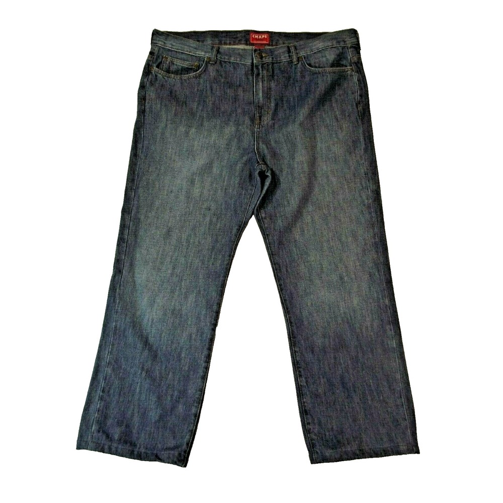Chaps Jeans Men's 42 x 30 blue denim pants Regular Fit Straight